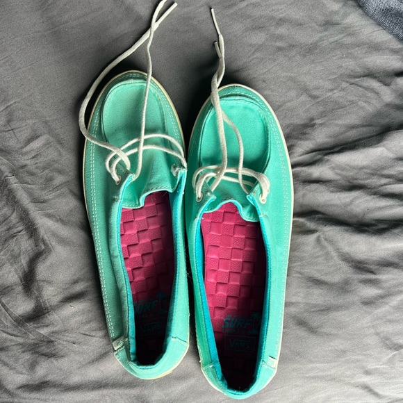 NWOT Teal Vans Women’s Boat Shoes - Picture 3 of 7